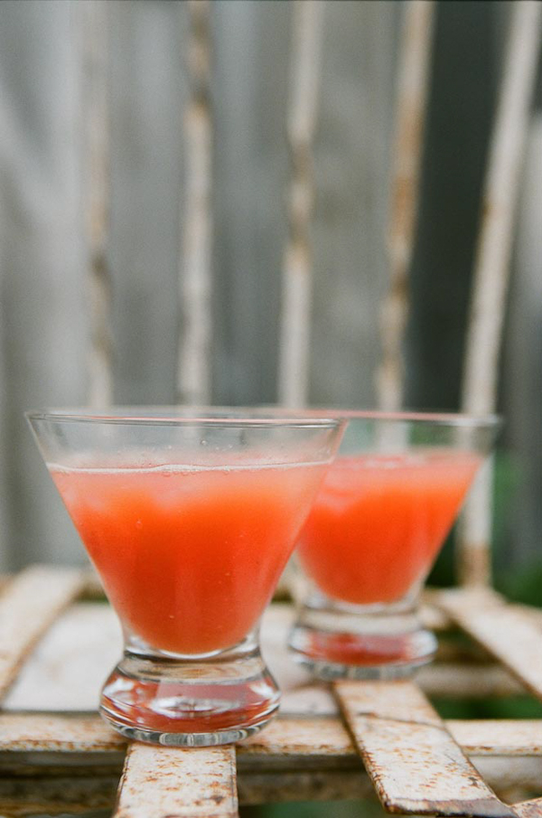 Pretty coral cocktails - wedding photo by top Austin based wedding photographers Q Weddings